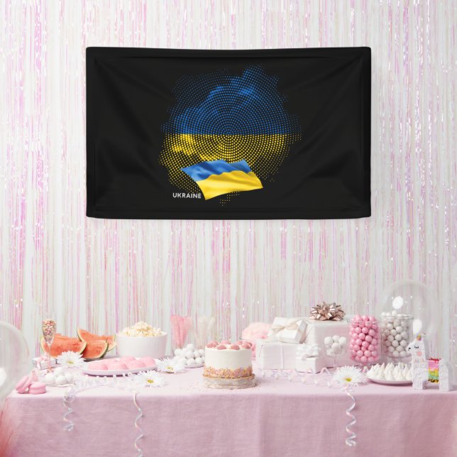 Flagge der Ukraine Banner (Party)