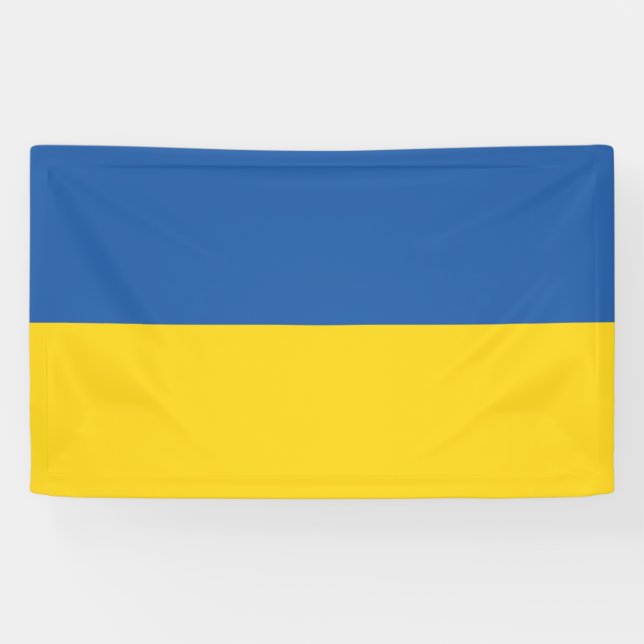 Flagge der Ukraine Banner (Horizontal)