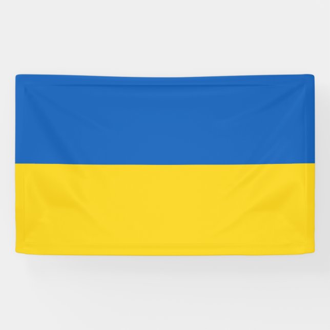 Flagge der Ukraine Banner (Horizontal)