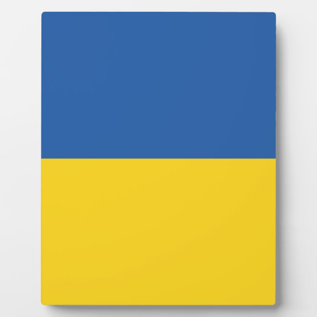 Flagge der Ukraine Button Fotoplatte (Vorderseite)