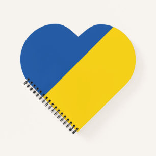 Flagge der Ukraine Button Notizbuch
