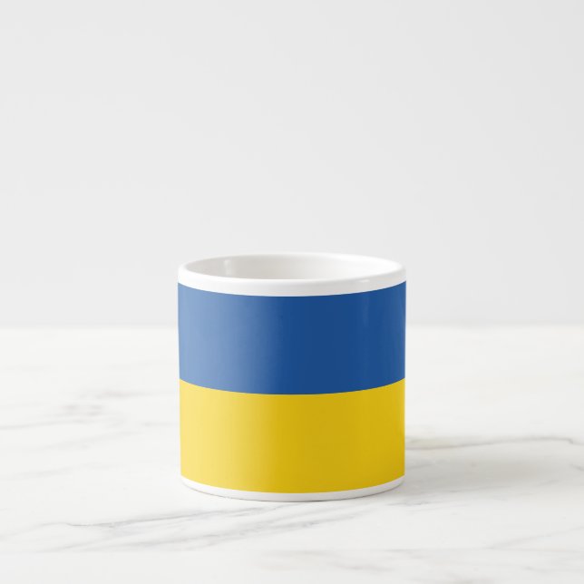 Flagge der Ukraine Espressotasse (Vorderseite)