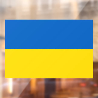 Flagge der Ukraine Fensteraufkleber