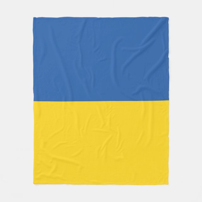 Flagge der Ukraine Fleecedecke (Vorderseite)