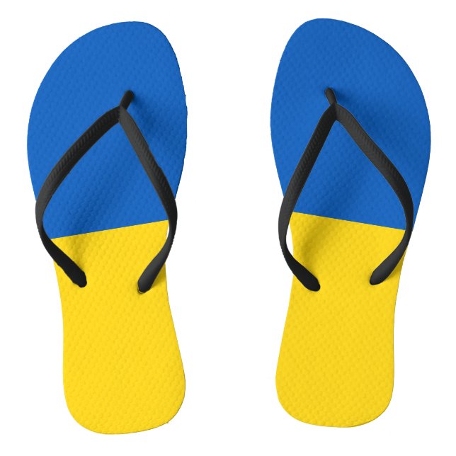 Flagge der Ukraine Flip Flops (Fußbett)