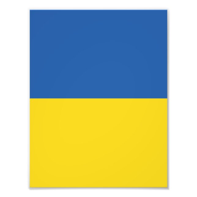 Flagge der Ukraine Fotodruck (Vorne)