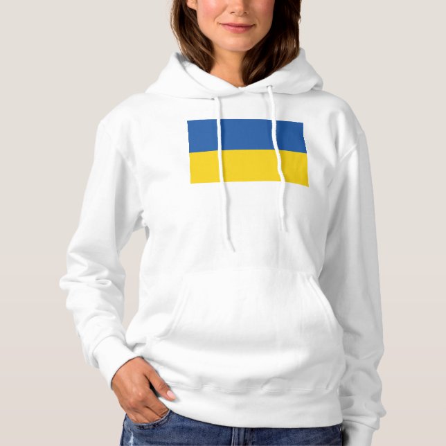 Flagge der Ukraine Hoodie (Vorderseite)
