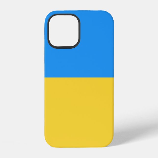 Flagge der Ukraine iPhone 12 Hülle (Rückseite)