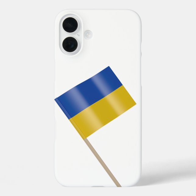 Flagge der Ukraine iPhone 16 Plus Hülle (Rückseite)
