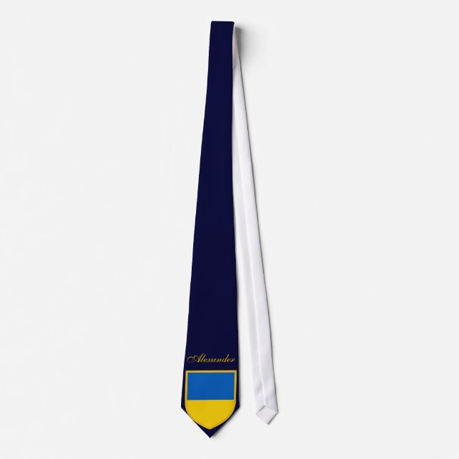 Flagge der Ukraine Krawatte (Vorderseite)