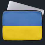 Flagge der Ukraine Laptopschutzhülle<br><div class="desc">Die Flagge der Ukraine ist ein Banner von zwei gleich großen horizontalen Bändern von blau und gelb. Das obere repräsentiert den Himmel und das gelbe repräsentiert den Weizen. Die Nationalflagge der Ukraine</div>