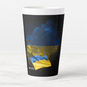 Flagge der Ukraine Milchtasse