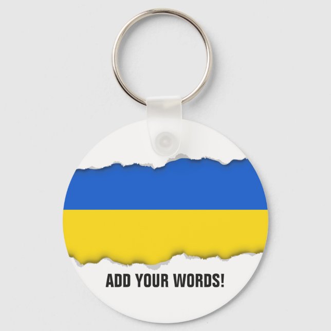 Flagge der Ukraine Schlüsselanhänger (Vorderseite)