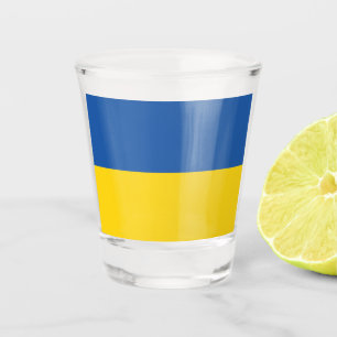 Flagge der Ukraine Schnapsglas