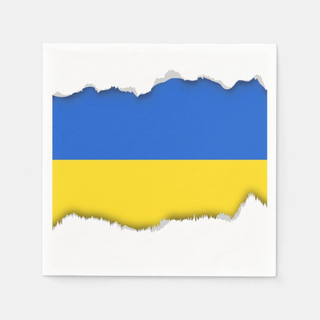 Flagge der Ukraine Serviette (Vorderseite)
