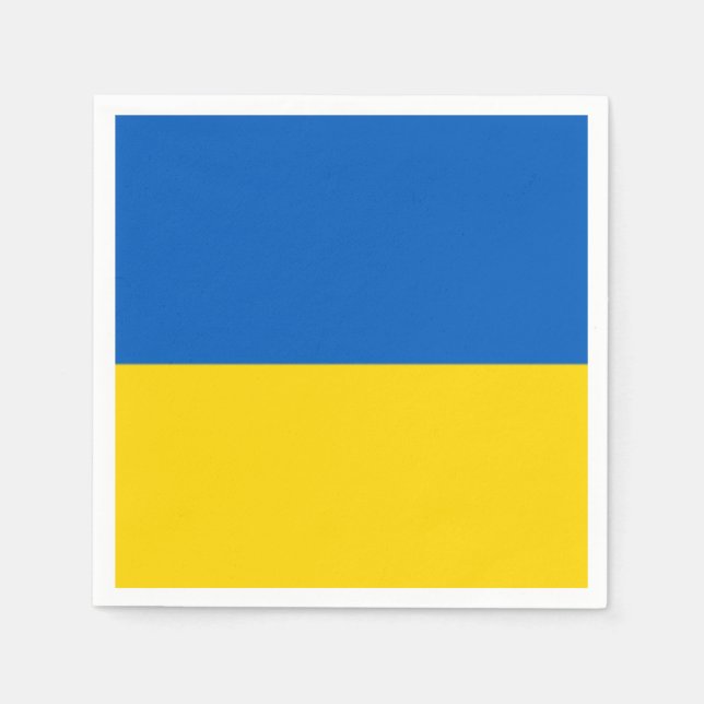 Flagge der Ukraine Serviette (Vorderseite)