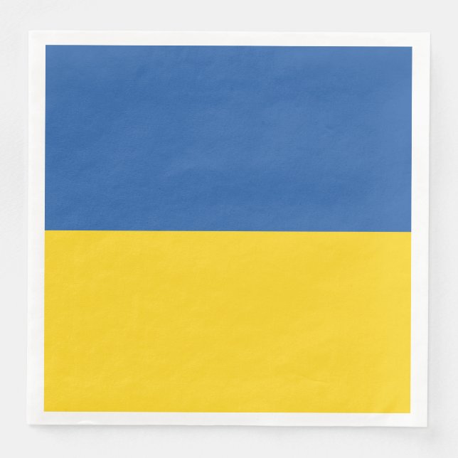Flagge der Ukraine Serviette (Vorderseite)