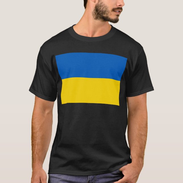 Flagge der Ukraine T-Shirt (Vorderseite)