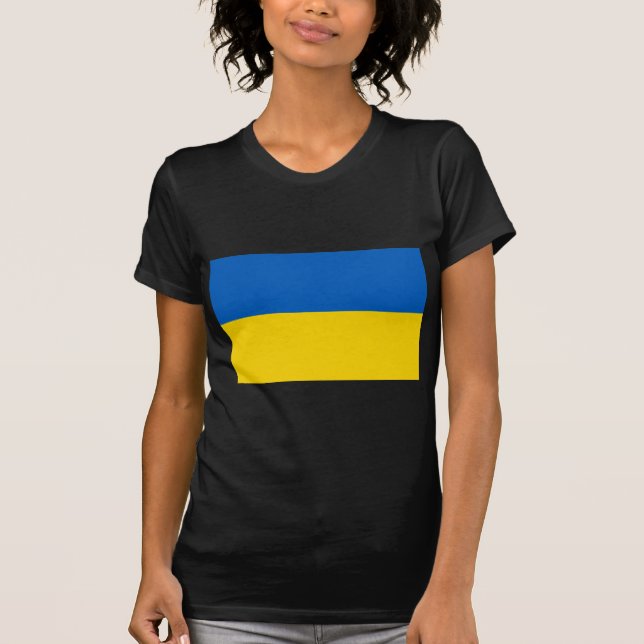 Flagge der Ukraine T-Shirt (Vorderseite)