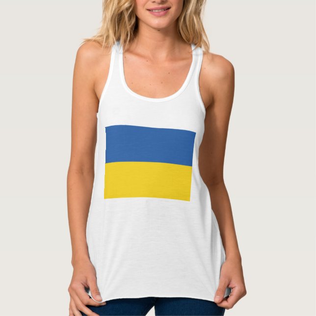 Flagge der Ukraine Tank Top (Vorderseite)