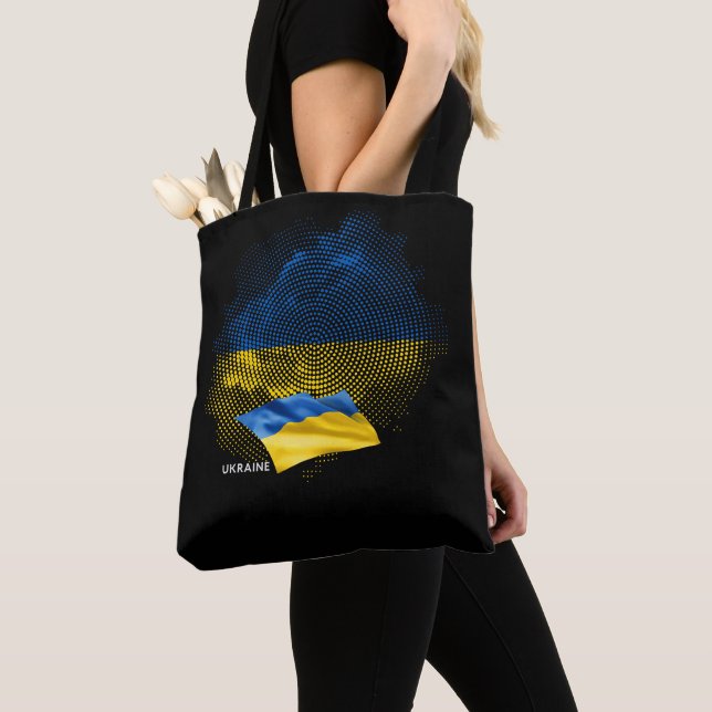 Flagge der Ukraine Tasche (Von Nahem)
