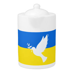 Flagge der Ukraine - Taube des Friedens - Freiheit
