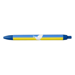 Flagge der Ukraine - Taube des Friedens - Freiheit Kugelschreiber