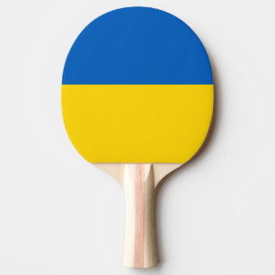 Flagge der Ukraine Tischtennis Schläger