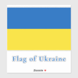 Flagge der Ukraine Vinyl Aufkleber