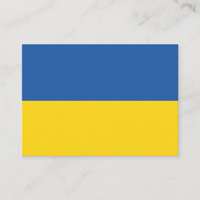 Flagge der Ukraine Visitenkarte (Vorderseite)