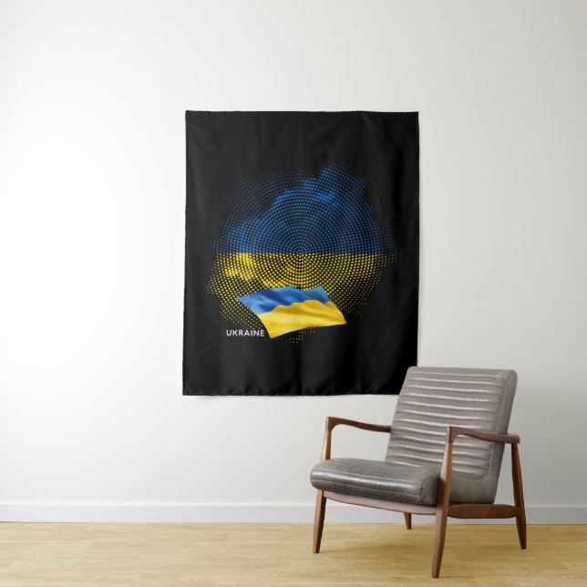 Flagge der Ukraine Wandteppich (Beispiel)