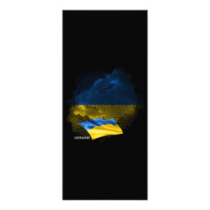 Flagge der Ukraine Werbekarte