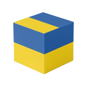 Flagge der Ukraine Würfel