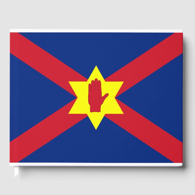 Flagge der Ulster Nation (Nordirland) Gästebuch (Vorderseite)