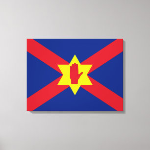 Flagge der Ulster Nation (Nordirland) Leinwanddruck