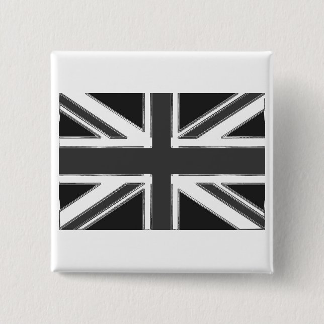 Flagge der Union - Chrome Button (Vorderseite)
