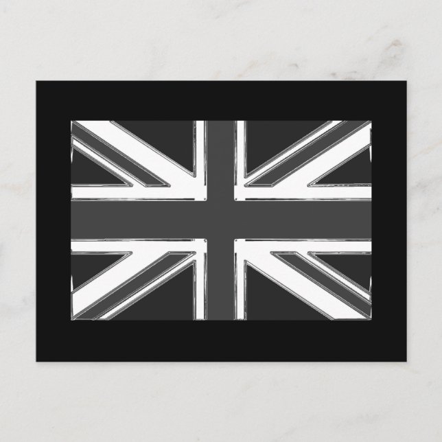 Flagge der Union - Chrome Postkarte (Vorderseite)