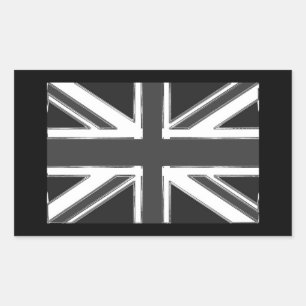 Flagge der Union - Chrome Rechteckiger Aufkleber