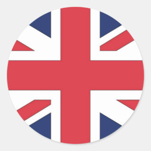 Flagge der Union/Gewerkschaft des Vereinigten Köni Runder Aufkleber