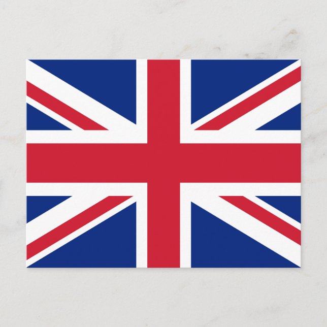 Flagge der Union Jack im Vereinigten Königreich -  Postkarte (Vorderseite)