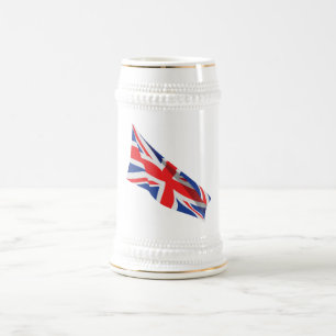 Flagge der Union Jack UK Bierglas