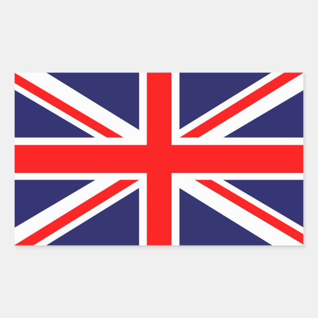 Flagge der Union Rechteckiger Aufkleber (Vorderseite)