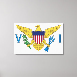 Flagge der US-Jungferninseln Leinwanddruck