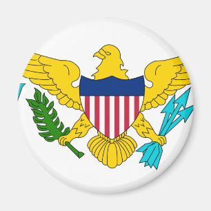 Flagge der US-Jungfrau Magnet