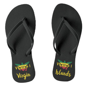 Flagge der US-Jungfrau, Rasta Flip Flops