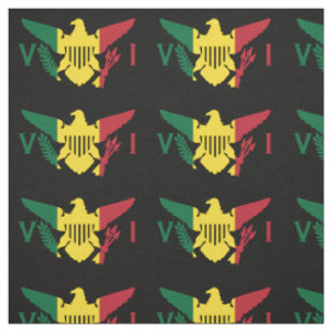 Flagge der US-Jungfrau, Rasta, Gelbrot Stoff