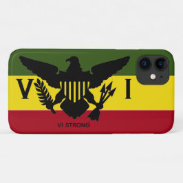 Flagge der US-Jungfrau, Rasta-Grün, Gelb Rot Case-Mate iPhone Hülle