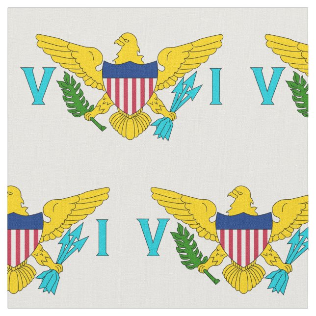 Flagge der US-Jungfrau Stoff (Nahaufnahme)
