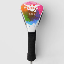 Flagge der US-Jungfrau, Weißer, Aquarellstrich Golf Headcover