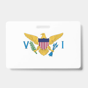 Flagge der US-Jungfrauen Ausweis